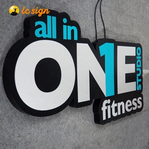 LC tường treo Acrylic hiển thị quảng cáo <span class=keywords><strong>LED</strong></span> chữ cái để làm cho dấu hiệu 3D hộp Đèn - Product Image 6