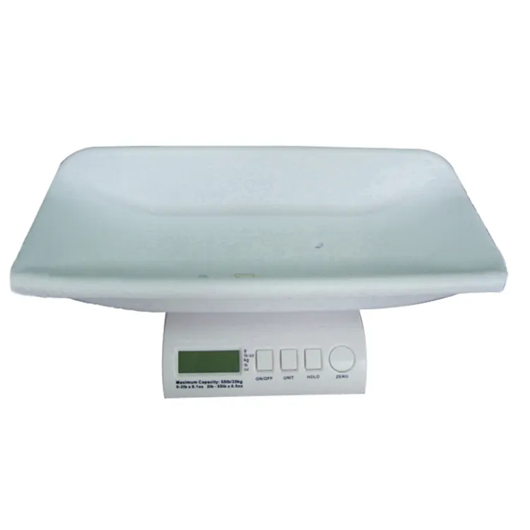 Black/White 55lb/25kg Auto Shut Off Baby Weighing Scale