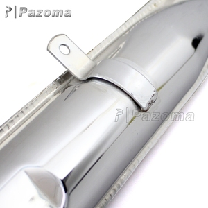 Tubos de Escape de Motocicleta, Silenciadores de Cola de Pez Cromados para BMW K750 M1 M72 R71 R12 <span class=keywords><strong>Dnepr</strong></span> MT12 URAL - Product Image 5