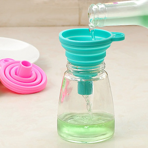 Mini entonnoirs rétractables portables en gel de silice à large ouverture pour liquides, huile, eau, vin – Outil de remplissage, gadgets de cuisine - Product Image 6