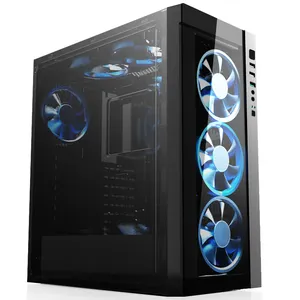 2018 yeni moda pc durumda oyun kasası 120mm fan orta kule atx darkFlash bilgisayar kasası