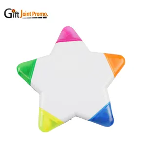 5 in 1 Star Shaped Highlighter Marker, Customized Highlighter Pen