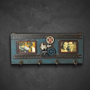 Retro decorazione della parete cornice per foto <span class=keywords><strong>Vintage</strong></span> in metallo artigianale fatto a mano cornice per foto <span class=keywords><strong>Vintage</strong></span> con ganci 4 pezzi per la decorazione domestica - Product Image 6