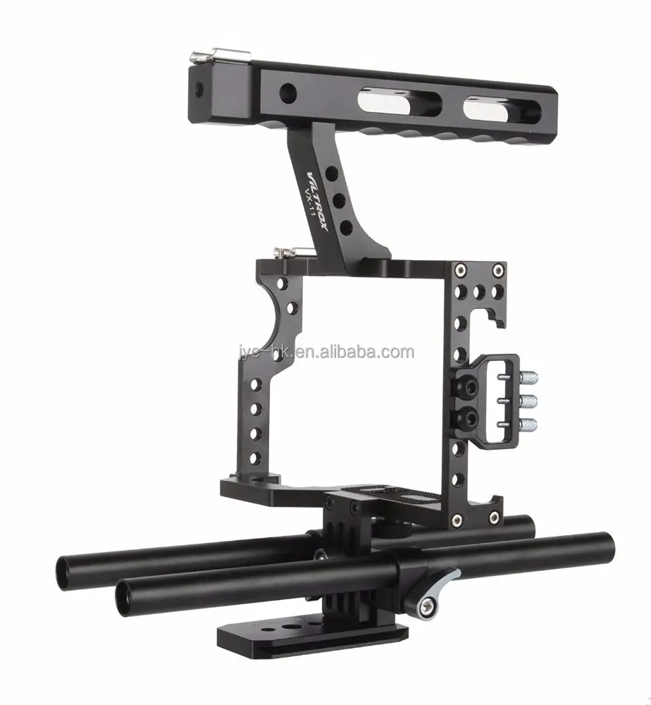 Video Recording Camera Accessory VILTROX VX-11 DSLR Rod Rig Camera Video Cage Kit & Handle Grip