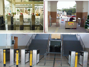 Entrada y salida de torniquete trípode tarjeta inteligente residencial puerta puertas de seguridad con RFID interfaz - Product Image 6