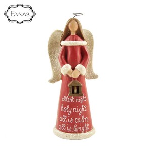 Polyresin enfeites De Natal Do Anjo da PAZ/ALEGRIA/SILENT NIGHT ANJOS - Product Image 2