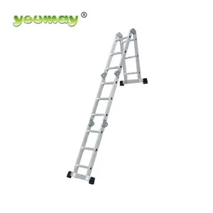 EN131 Factory Wholesale Ladder Aluminum Multi-purpose Folding Ladder 12steps