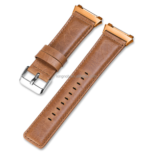 Nouveau Brun Italican Vintage Veau En Cuir pour Fitbit Groupes Ioniques avec Connecteur Bracelet <span class=keywords><strong>Montre</strong></span> Smart Watch Band - Product Image 3