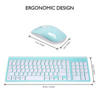 Good Quality Photoelectric Sensor 800/1200/1600 DPI 2.4G Ergonomics Wireless Mouse OEM Customized Layout 104 Keys Keyboard Kits