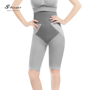 <span class=keywords><strong>Short</strong></span> <span class=keywords><strong>de</strong></span> <span class=keywords><strong>compression</strong></span> taille haute S-SHAPER pour <span class=keywords><strong>femme</strong></span> en tissu <span class=keywords><strong>de</strong></span> bambou tourmaline avec contrôle du ventre sans couture - Product Image 1