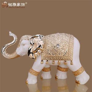 Statuettes d'éléphant en polyrésine de grande taille, décoration intérieure moderne pour la maison, 1 pièce - Product Image 5