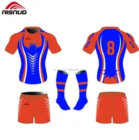 Groothandel Custom Sublimatie Team Set Rugby Jersey Uniformen