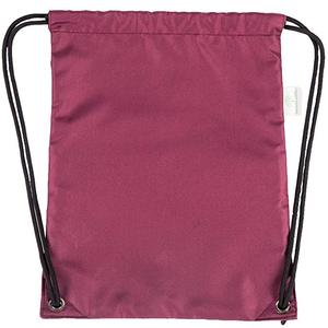 Sac à dos personnalisé avec logo sportif, fermeture à cordon, sac à dos en microfibre imperméable blanc avec poche zippée - Product Image 3