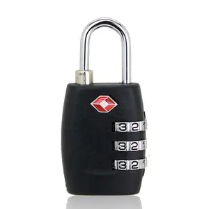 TSA335 3 Digital Kombinasi TSA Disetujui Bepergian Koper Gembok 20Mm Unity Gembok Tsa Tetap Locker Perjalanan Luggage Lock