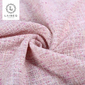 Tissus pour robes en tweed de coton chenille rose super doux de l'usine Tweed, <span class=keywords><strong>France</strong></span> - Product Image 6