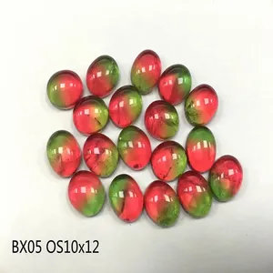 High Quality Watermelon Tourmaline 10x14mm Drop Shaped Loose Gemstone Fusion Stone