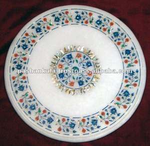 <b>Marble</b> Inlay <b>Table</b> <b>Tops</b> - Product Image 1