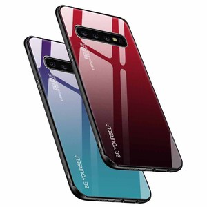 Coque de téléphone Samsung Galaxy s10 Plus, étui dégradé de couleur, en verre trempé TPU, Protection complète, <span class=keywords><strong>360</strong></span> - Product Image 2