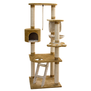 Großhandel Holz Scratcher Möbel Luxuriöse Pet Condo Kratz baumhaus - Product Image 2
