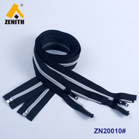 Fermeture éclair en nylon plastique à extrémité ouverte Zenith ZN20010, dents DTM, verrouillage automatique, sans plomb, sans nickel, écologique, pour vêtements, taille 5 #