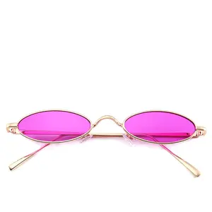 Stocks buy mini frames small oval sunglasses QSKY OEM customized Stainless PC Best Sale 12 Colors sunglasses 2018 ok mini sunglass