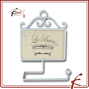 Drôle accrocher <span class=keywords><strong>porcelaine</strong></span> avec de fer porte <span class=keywords><strong>papier</strong></span> toilette - Product Image 4
