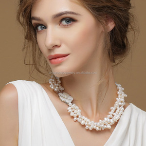 2015 più nuovo Classico Europa Stile Vintage Più Naturale <span class=keywords><strong>Collana</strong></span> di <span class=keywords><strong>Perle</strong></span> - Product Image 3