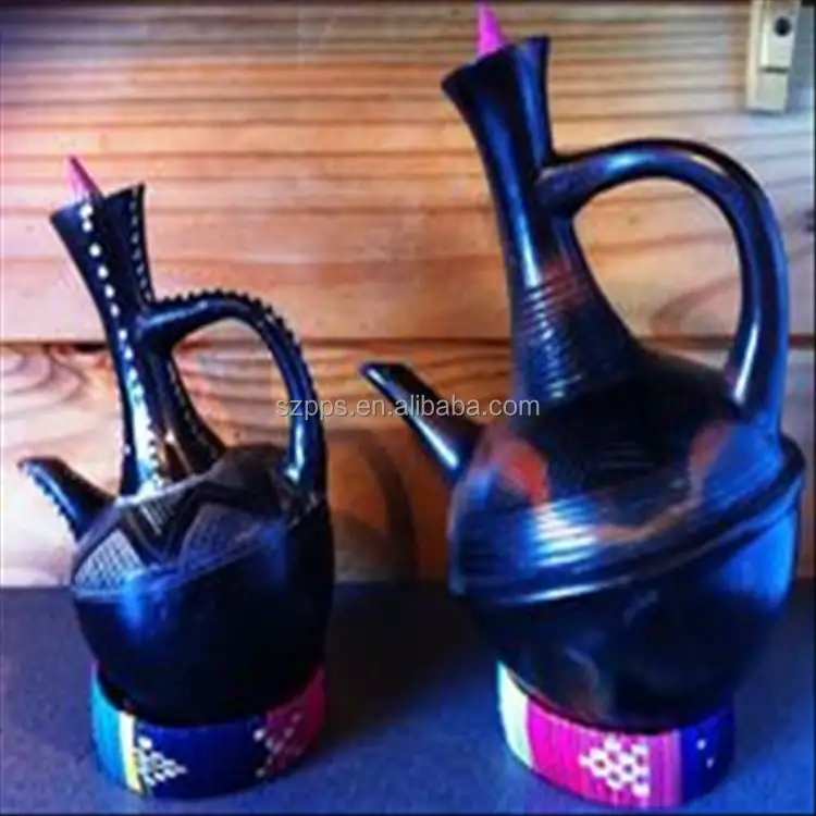ジェベナエチオピアのコーヒーポット手作り粘土ブラックコーヒーセットコーヒーセレモニー用