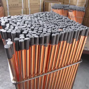 DC copper coated pointed arc air gouging carbon electrode rod