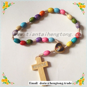 2016 colorato rosario, cavo <span class=keywords><strong>corda</strong></span> di preghiera del rosario braccialetto, annodato braccialetto christian - Product Image 2