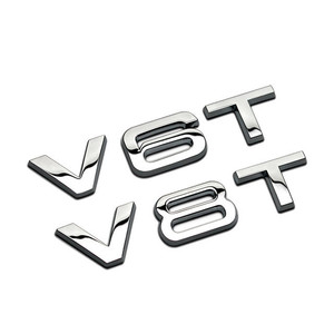<strong>Adhesive</strong> 3D Chrome Car Emblem Badge Letter Car Stickers Wholesale - Product Image 2