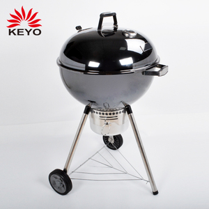 Parrillas de Carbón Redondas de Porcelana Esmaltada Brillante para Barbacoa, Tipo <span class=keywords><strong>Kettle</strong></span>, de 14, 18 y <span class=keywords><strong>22</strong></span> Pulgadas, para Exteriores - Product Image 5