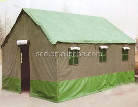Carpa de lona impermeable para exteriores, estructura de poste de acero de una sola capa, 5 + personas