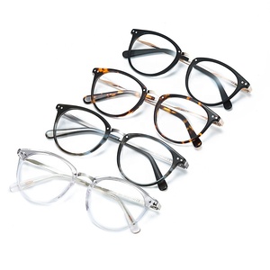 BT2304 Montature per <span class=keywords><strong>Occhiali</strong></span> <span class=keywords><strong>da</strong></span> <span class=keywords><strong>Vista</strong></span> Donna Modello Nuovo Forma Rotonda Combinata Vendita all'Ingrosso - Product Image 5