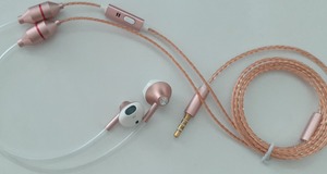 IBrain FC21 oro buena apariencia <span class=keywords><strong>de</strong></span> oro <span class=keywords><strong>cable</strong></span> anti-radiación del tubo <span class=keywords><strong>de</strong></span> aire auricular - Product Image 3