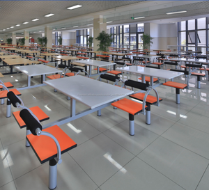Conjoined barato restaurante <span class=keywords><strong>de</strong></span> <span class=keywords><strong>comida</strong></span> rápida mesa y silla - Product Image 5