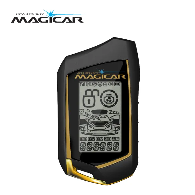 Magicar Starter Alarm Mobil M310, Starter Jarak Jauh LCD Dua Arah Sistem Keamanan Alarm Mobil