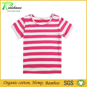 Camisetas coloridas <span class=keywords><strong>de</strong></span> <span class=keywords><strong>rayas</strong></span> horizontales <span class=keywords><strong>de</strong></span> cáñamo para niños - Product Image 3