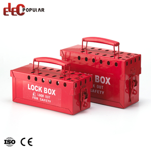<strong>Portable</strong> Metal Group Safety Lockout Box Industry Electrical Carbon Steel Material Key Cylinder <strong>Locks</strong> - Product Image 3