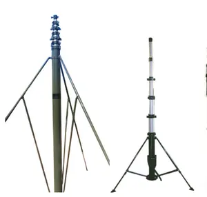 Antenna alta palo manuale telescopico alto albero torre antenna esterna albero variabile