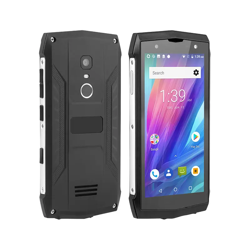 POPTEL P8 5 Inch Screen 3750mAh Battery NFC IP68 Waterproof 4グラム新Android Rugged携帯電話