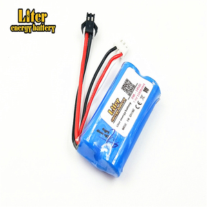 7,4 v 14500 Li-Ion 1500 MAH Paquete de batería recargable de litio de agua suave PISTOLA DE y <span class=keywords><strong>RC</strong></span> coche barco Avión Helicóptero juguetes - Product Image 1