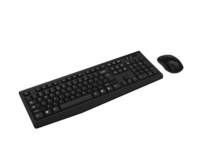 Keyboard Nirkabel Mini 104-Key dengan Logo Kustom OEM, Combo Mouse Optik 2.4GHz, Desain Ergonomis untuk Penggunaan Komputer