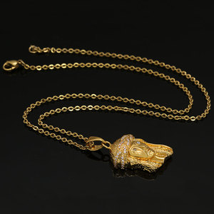 Collares <span class=keywords><strong>de</strong></span> Moda Hip Hop Marlary para Hombre, Gargantilla Chapada en Oro con Colgante <span class=keywords><strong>de</strong></span> Cabeza <span class=keywords><strong>de</strong></span> <span class=keywords><strong>Dios</strong></span>, <span class=keywords><strong>Jesucristo</strong></span> - Product Image 3