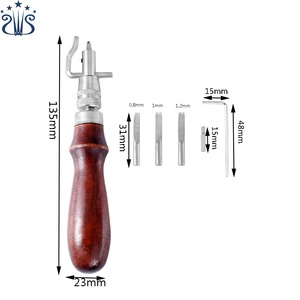 Bộ Dụng Cụ Thủ Công Bằng Da Dụng Cụ Bào Rãnh Da Trượt Đa Năng Điều Chỉnh Được 7 Trong 1 - Product Image 2