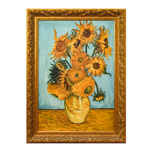 Pintura al Óleo de Alta Calidad, Pintada a Mano, Famosa en Todo el Mundo, de <span class=keywords><strong>Van</strong></span> <span class=keywords><strong>Gogh</strong></span>, Doce <span class=keywords><strong>Girasoles</strong></span> - Product Image 2