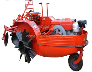 Tractor de campo húmedo para granja de arroz, para campo de arroz y Lago de loto
