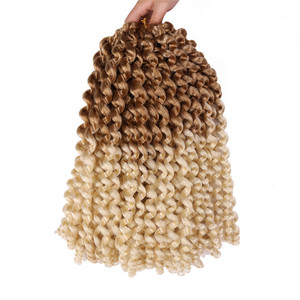 Tresses synthétiques au Crochet ombré, baguette <span class=keywords><strong>Jumpy</strong></span>, coiffure bouclée, coiffure Jumbo - Product Image 2