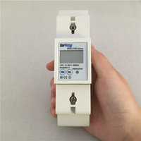 Forlong-Medidor monofásico de carril Din, medidor inalámbrico de kWh, rango de medición de potencia de 0 a 999999,99 kWh, M-bus y multitarifa, 2P