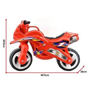<span class=keywords><strong>Moto</strong></span> <span class=keywords><strong>Giocattolo</strong></span> Rossa per Bambini, Bici Senza Pedali in Plastica ABS, Design Motociclistico - Product Image 2